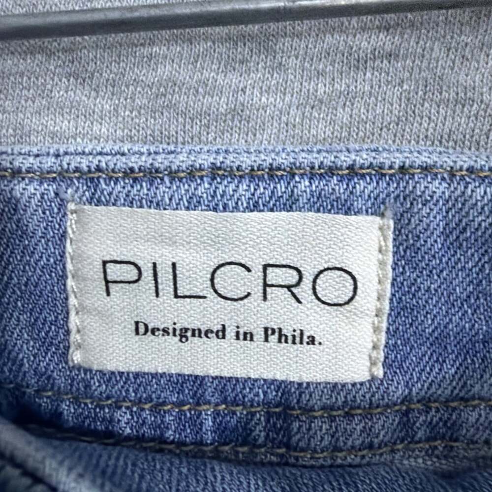 Anthropologie Pilcro Women's Size 28 Blue Denim Mid-Rise Wide Leg Jeans - Picture 9 of 14